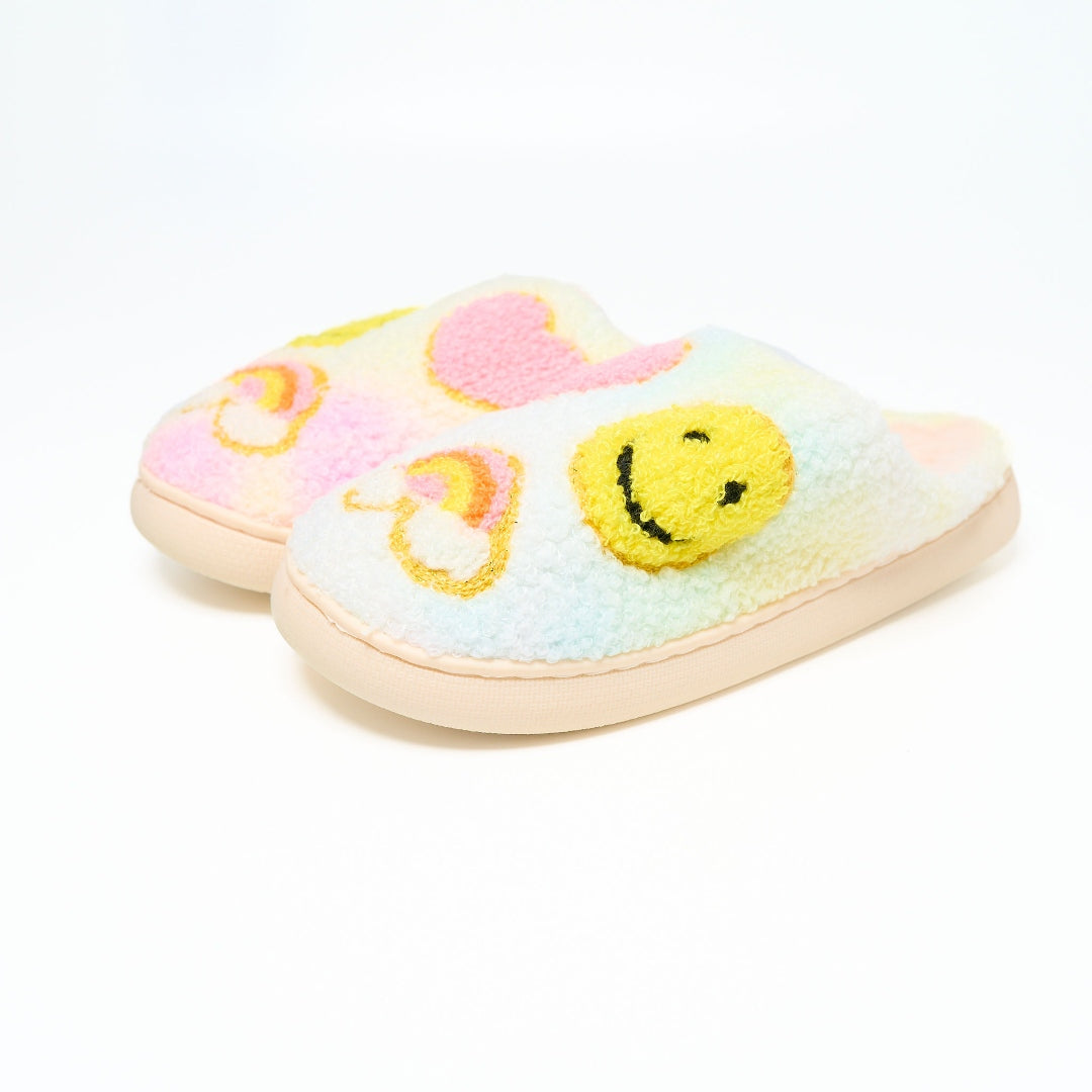 Smiley Fuzzy Slipper