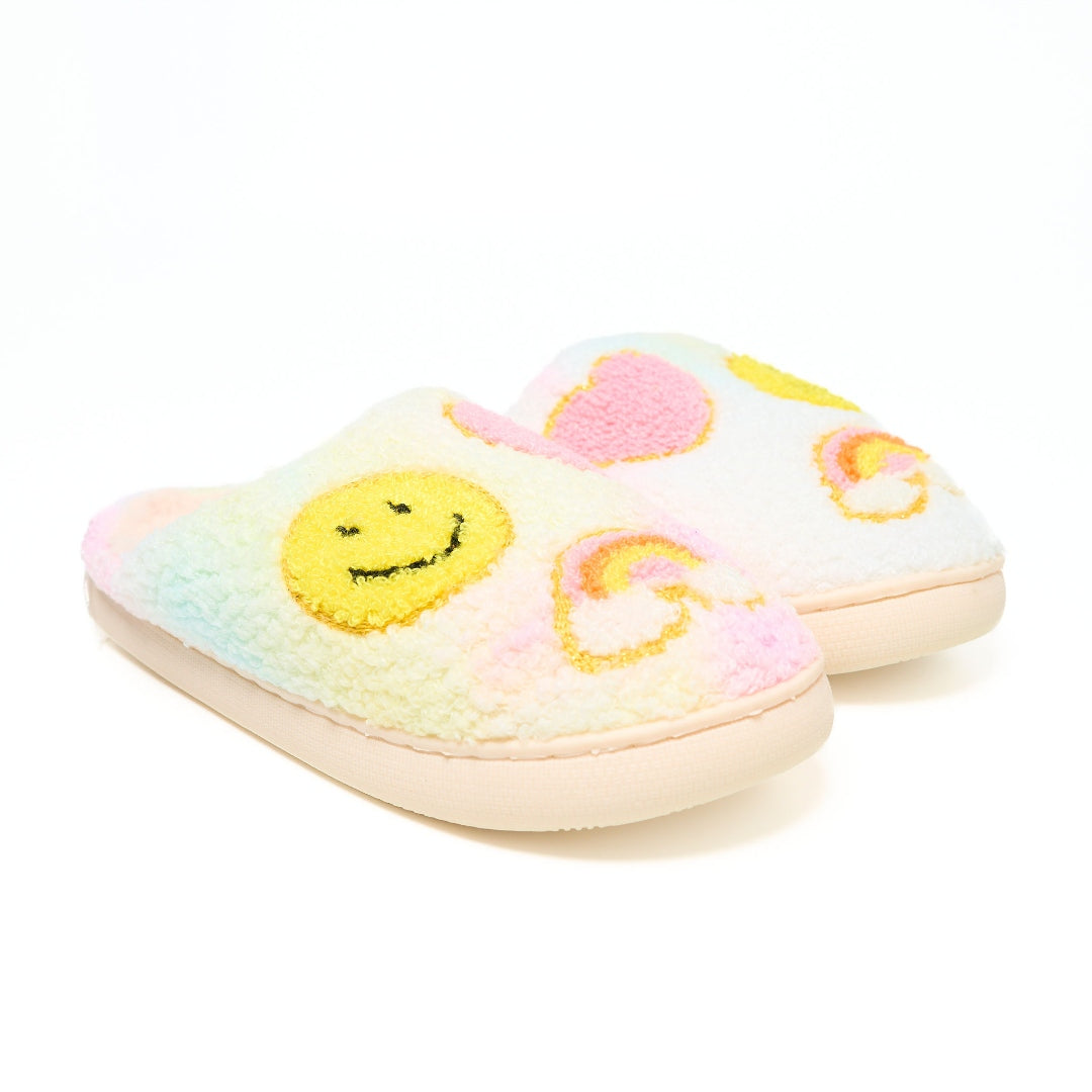 Smiley Fuzzy Slipper