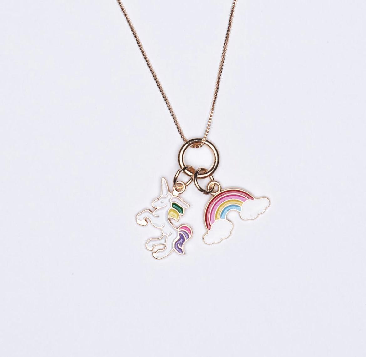 Unicorn & Rainbow Necklace